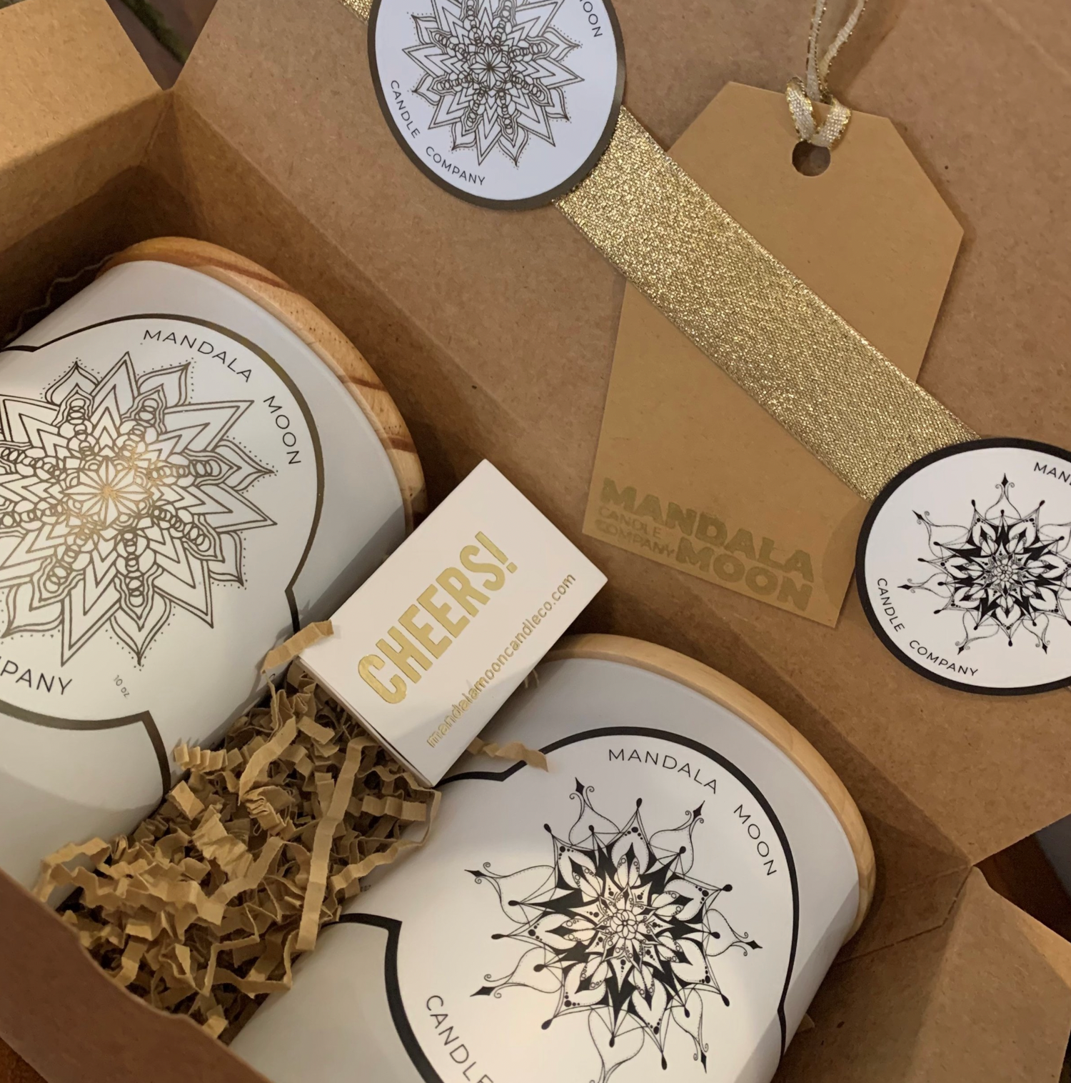 Cheers Holiday Soy Candle Gift Bundles-TWO (2) candles- Gift Wrapped