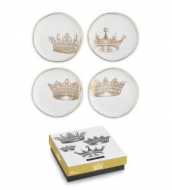Crown Designed desert plates