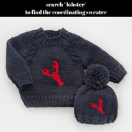 Lobster Beanie Hat for Baby & Kids