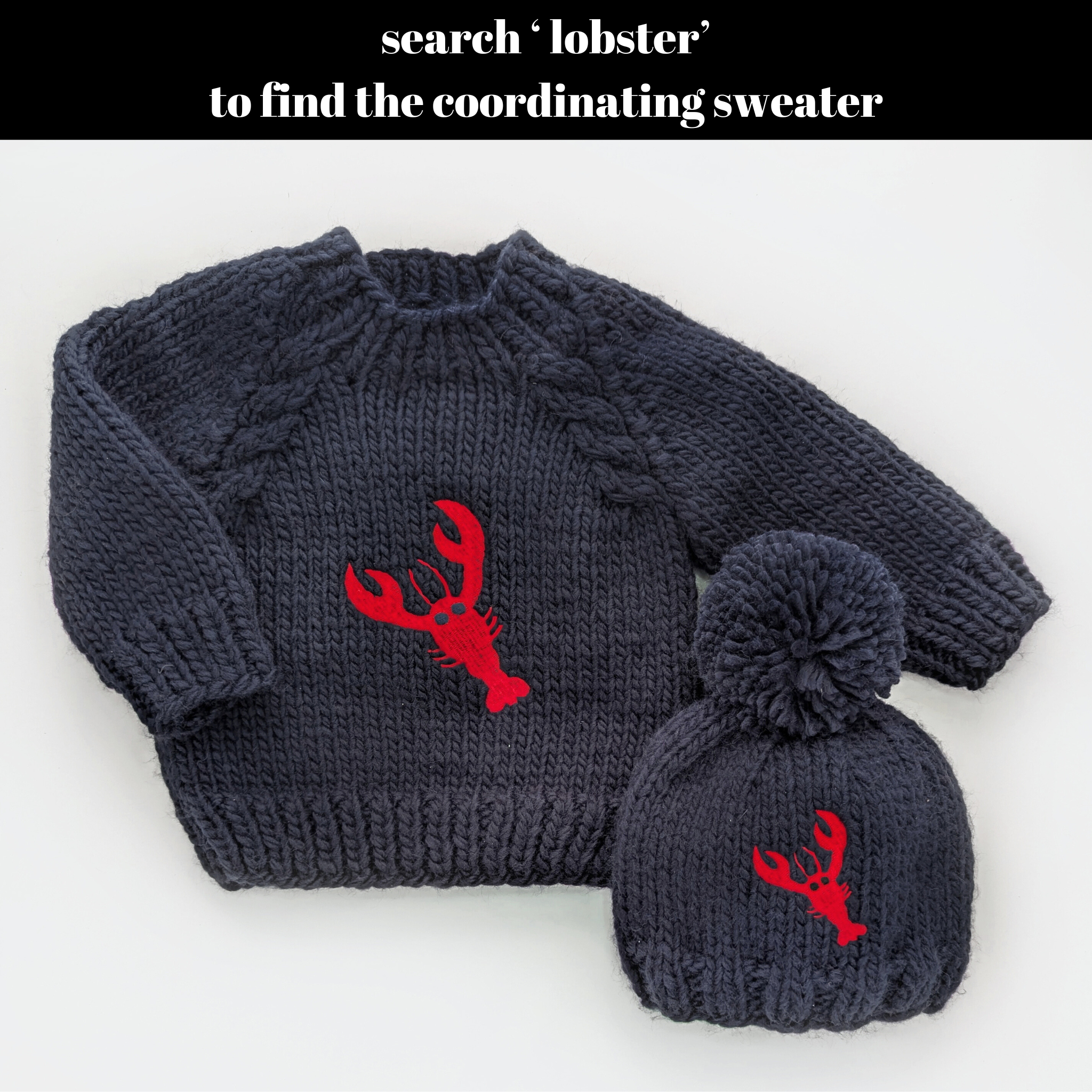 Lobster Beanie Hat for Baby & Kids