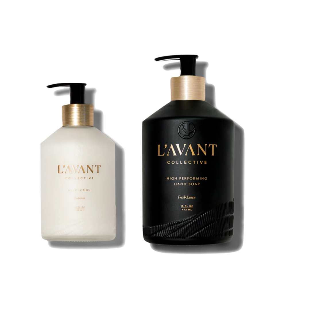 L'AVANT Collective Fresh Linen Soap and Lotion Set