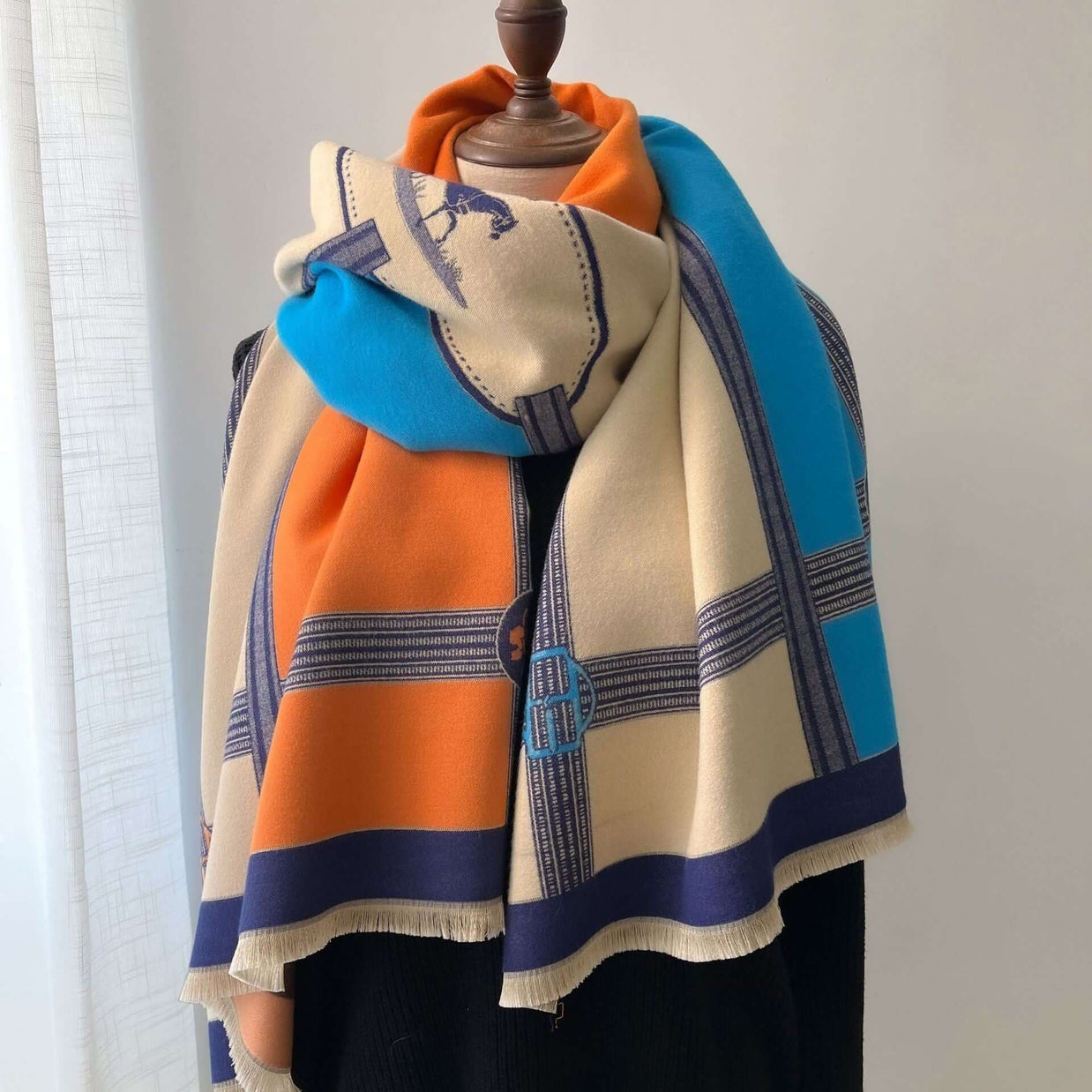 Luxury Cashmere Reversible Shawl