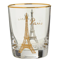 Effel Tower Cocktail Glass  in gold