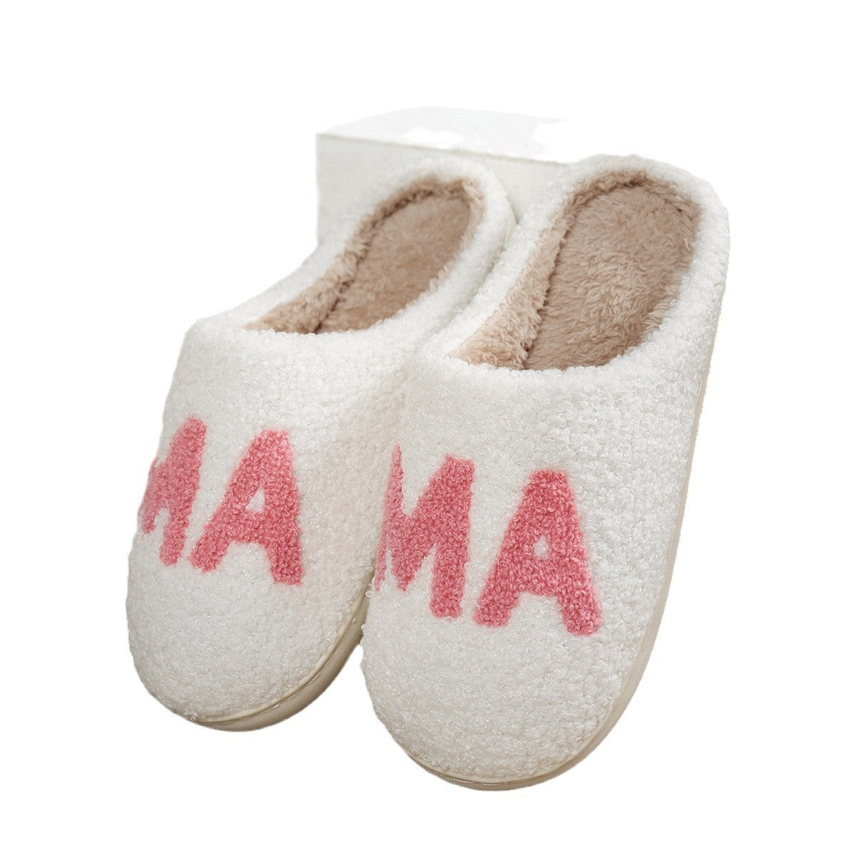 Warm and cozy mama plush cotton slippers sale