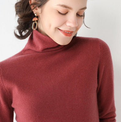 Soft Pure Cashmere Turtleneck Sweater- Multiple Colors