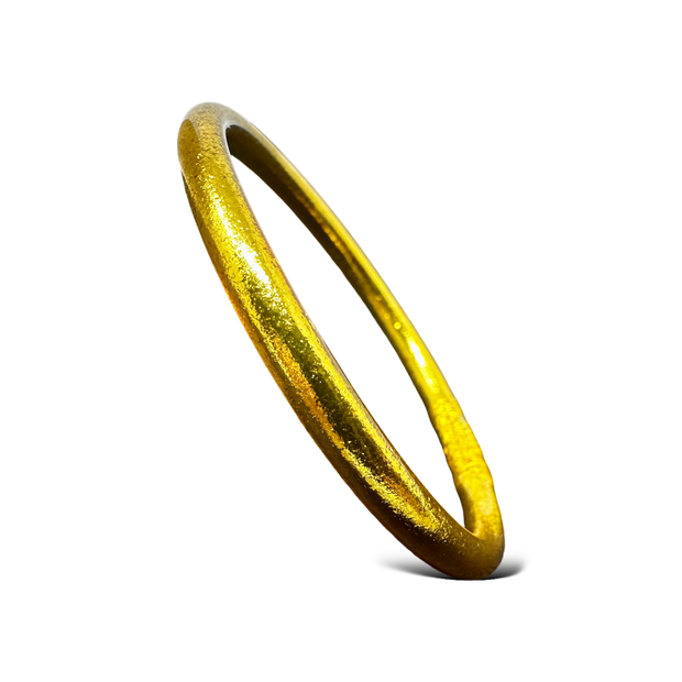 Prayer Bddist Thai Bangle Bracelet Gilded with gold leaf