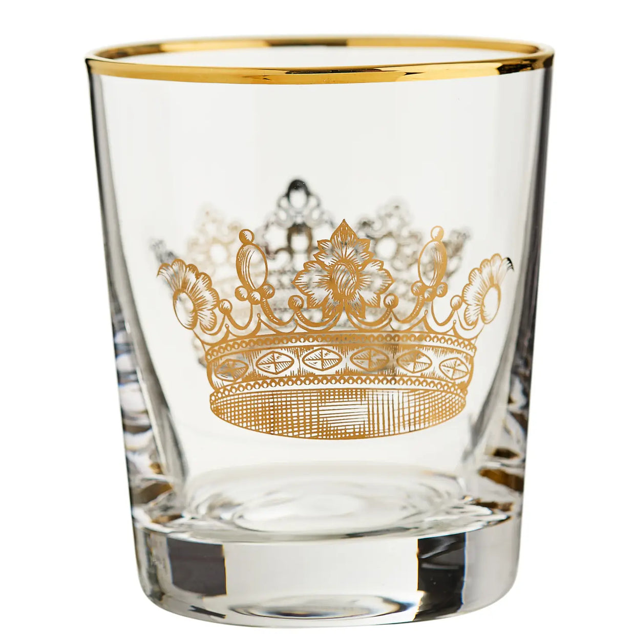 Crown Cocktail Glass in Gold