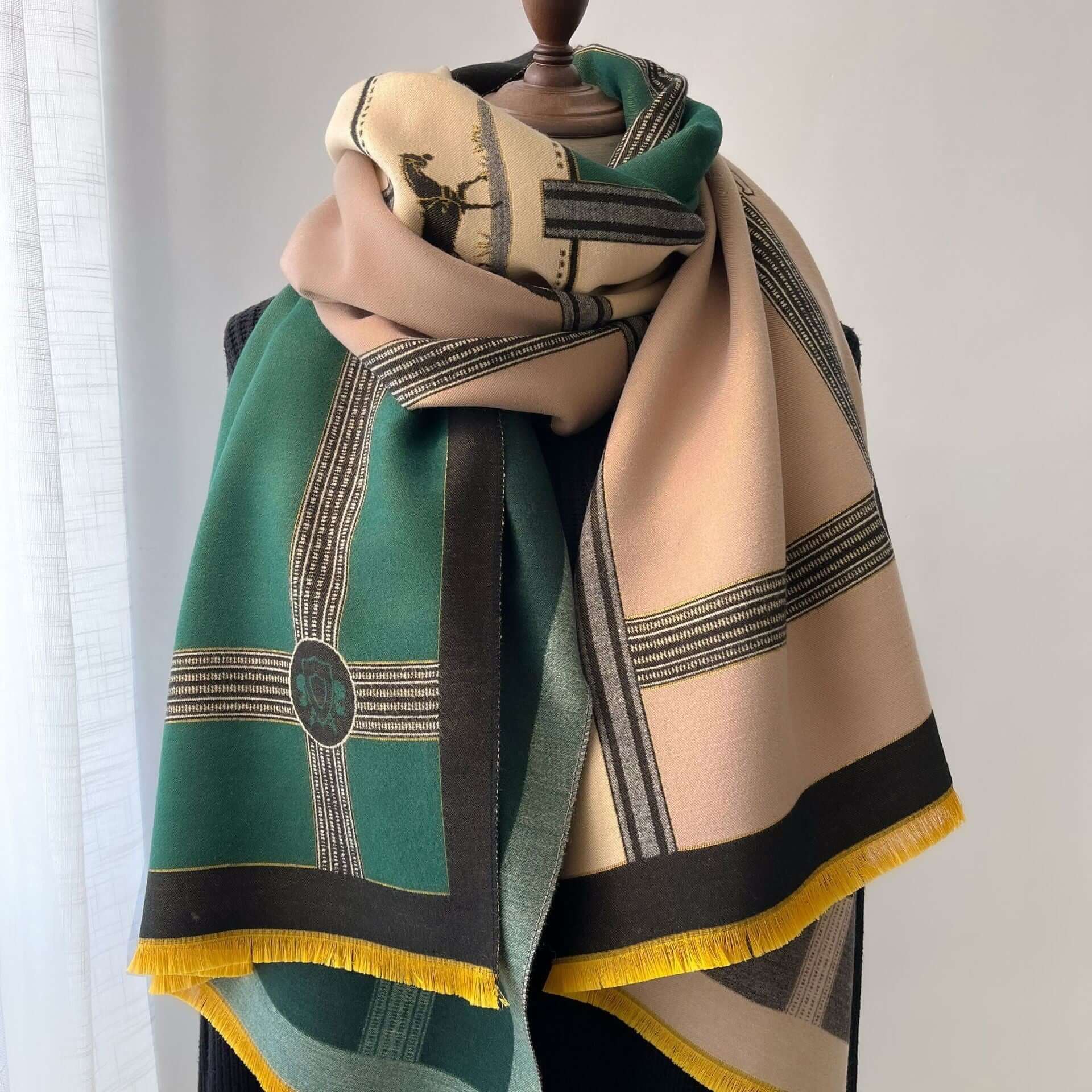 Luxury Cashmere Reversible Shawl