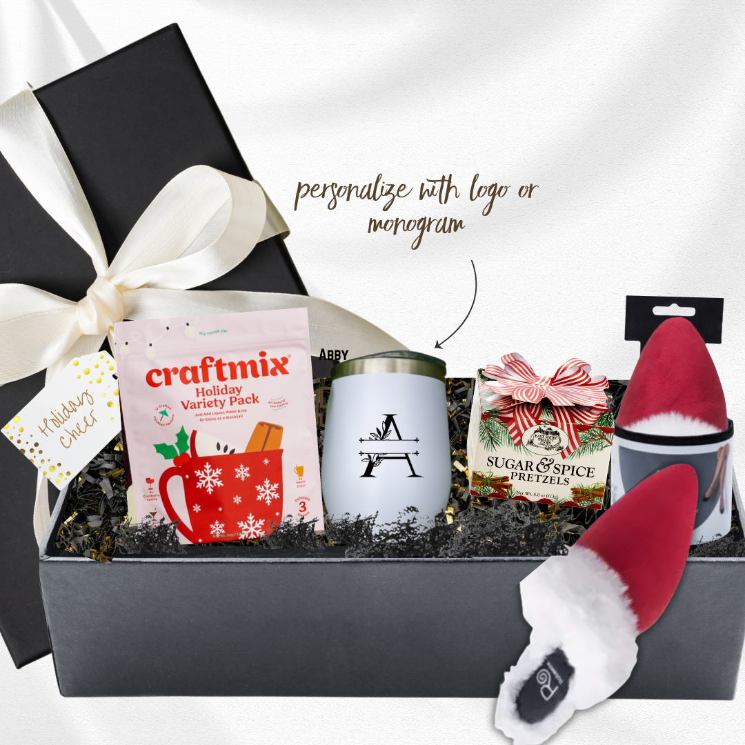 Sips and Slippers Custom Holiday Gift Box