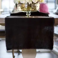 Fringed Linen Runner 