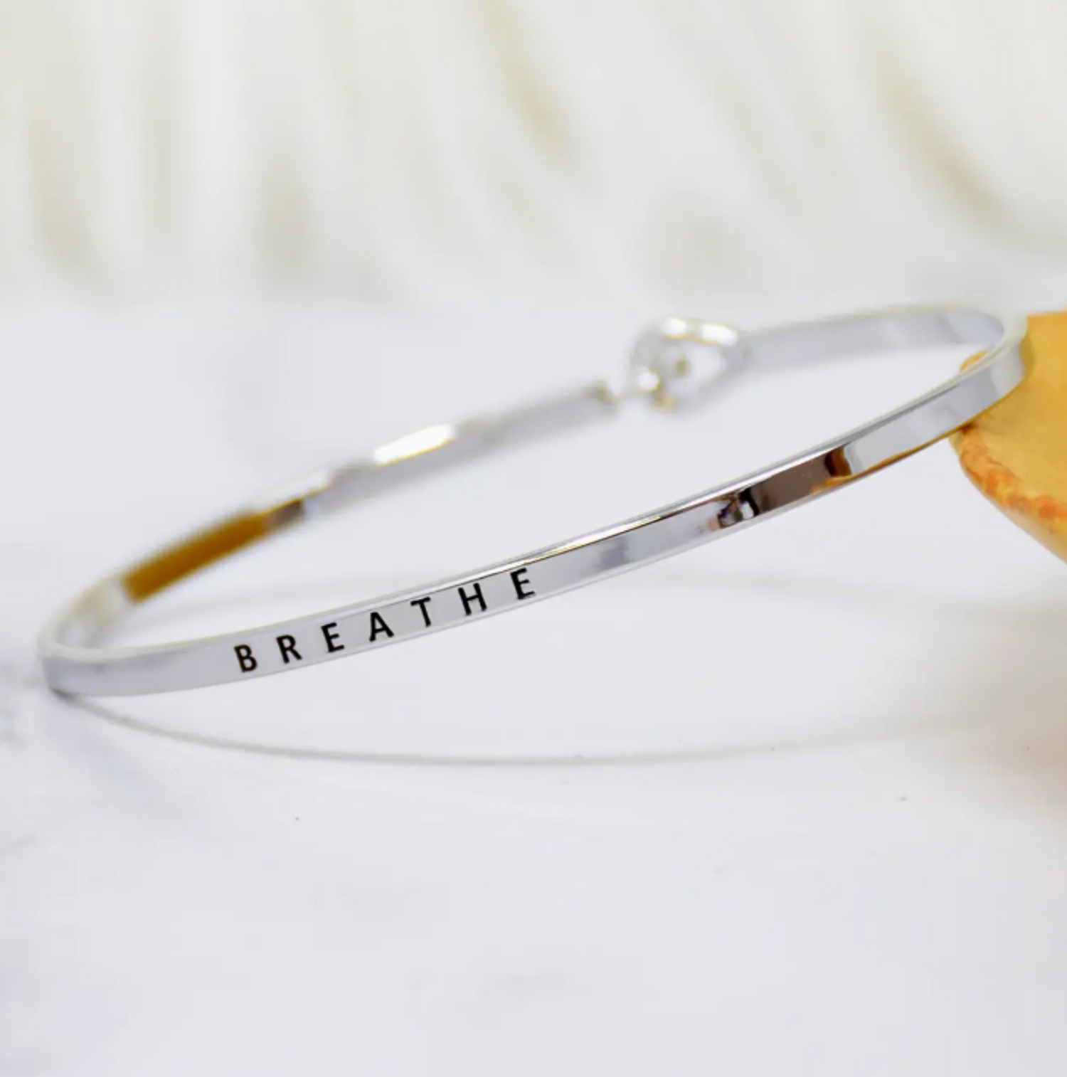 Breathe Engraved Bracelet