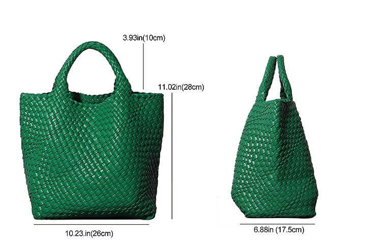 Emerald Green Woven Bag