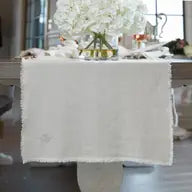 Fringed Linen Runner 