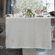 Fringed Linen Runner 