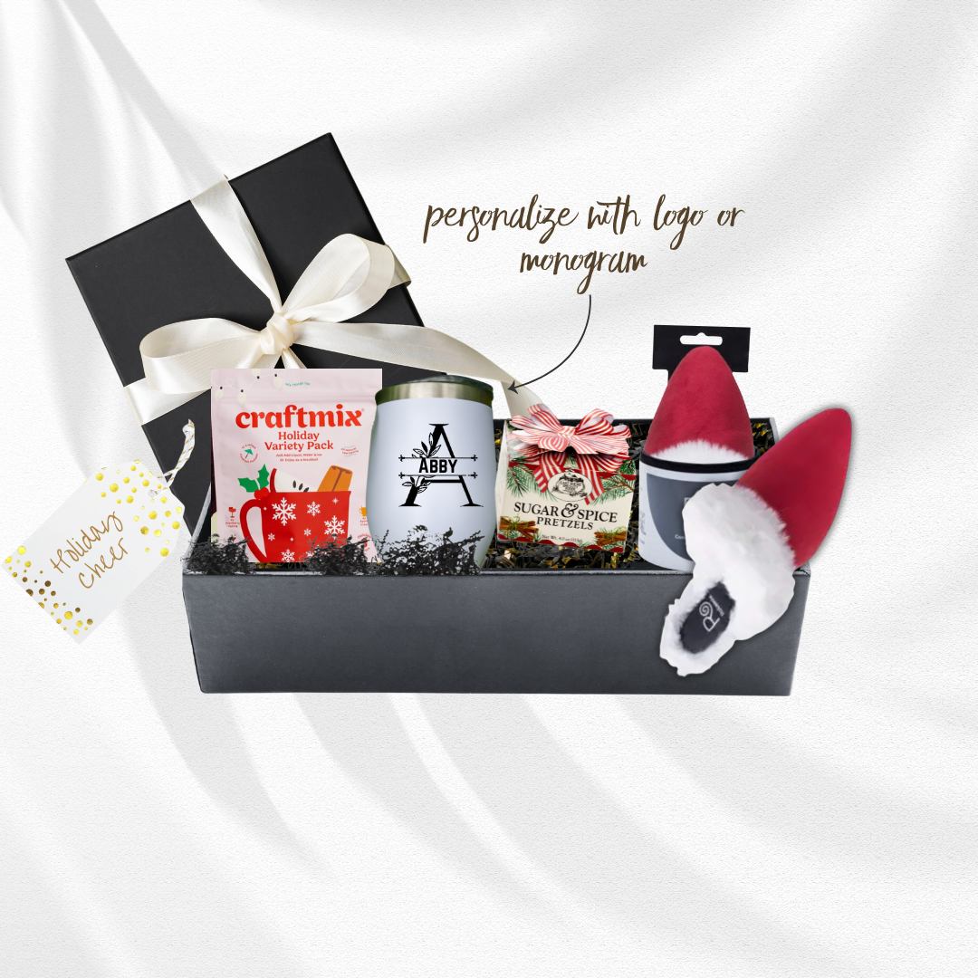 Sips and Slippers Custom Holiday Gift Box