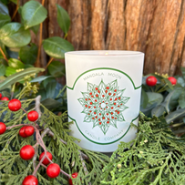 Mandala Moon Hand Poured Candle 