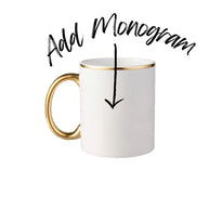 Gold and Cream & Gold Mug