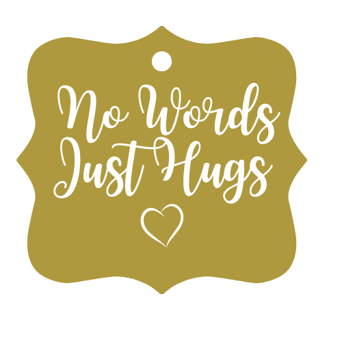 No Words -Just Hugs Gift Tag