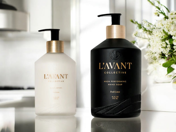 L'AVANT Collective Fresh Linen Soap and Lotion Set