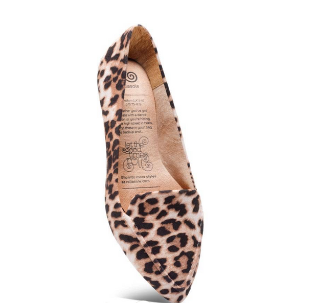 Roll a sole animal print flat 