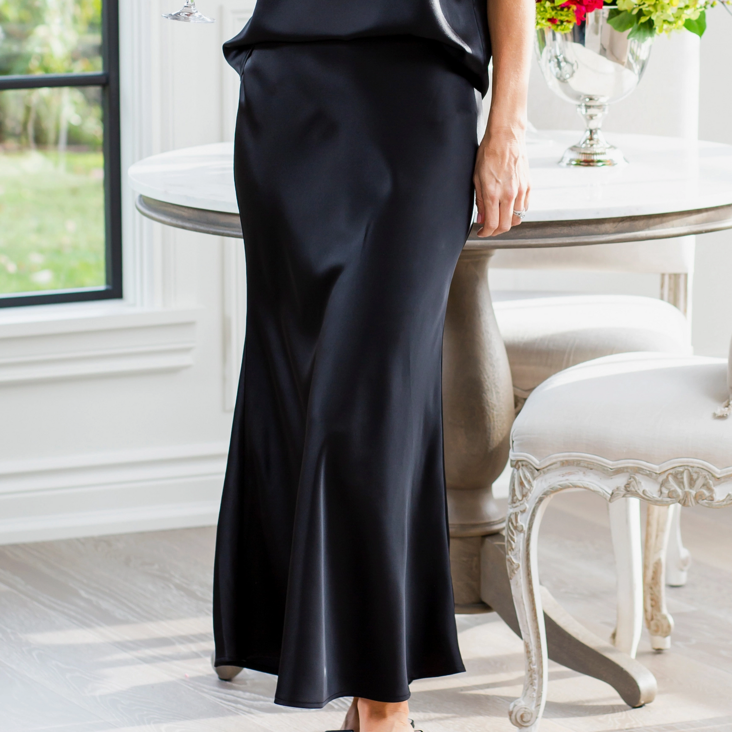 Elegant Cindy Viscose Maxi Skirt