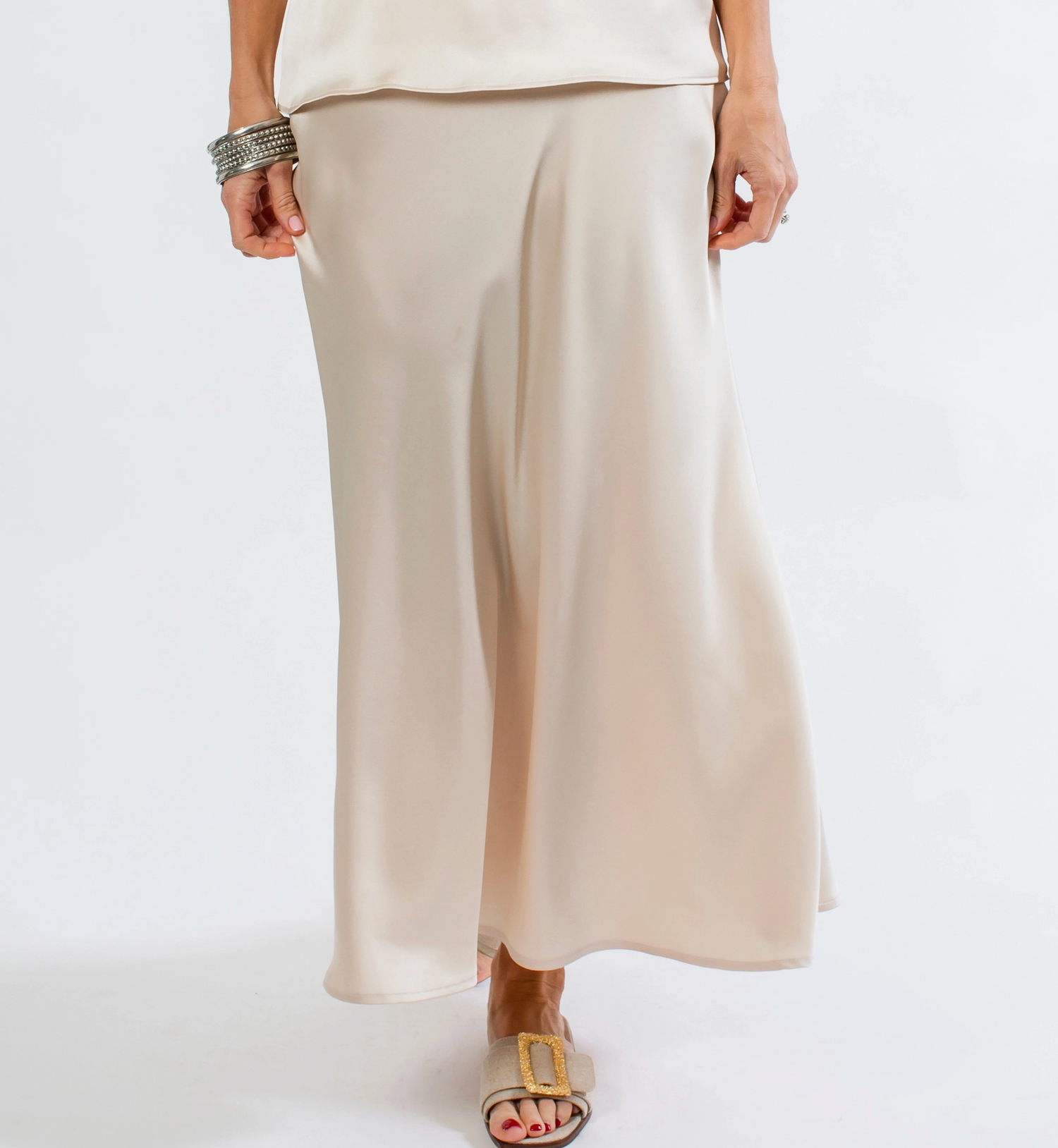 Elegant Cindy Viscose Maxi Skirt