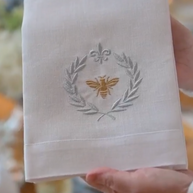 European Embroidered Elegant Bee Napkin