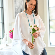 Luxury Rory Linen Poncho