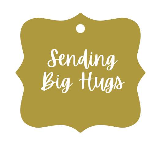 "Sending Big hugs" Gift Tag