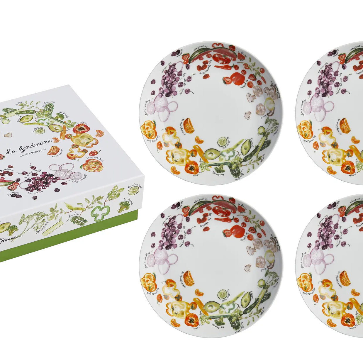 Small vegetable painted bowl hand painted
