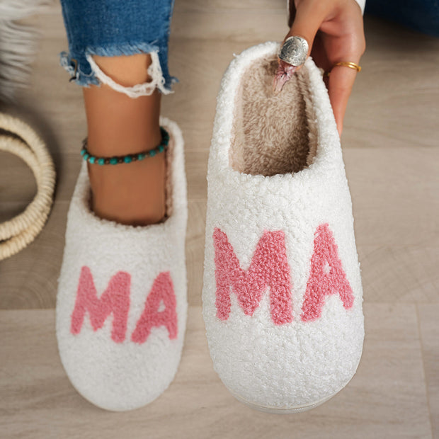 cotton plush slippers MAMA