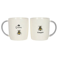 Queen Bee and Bee Keeper coffee mug set