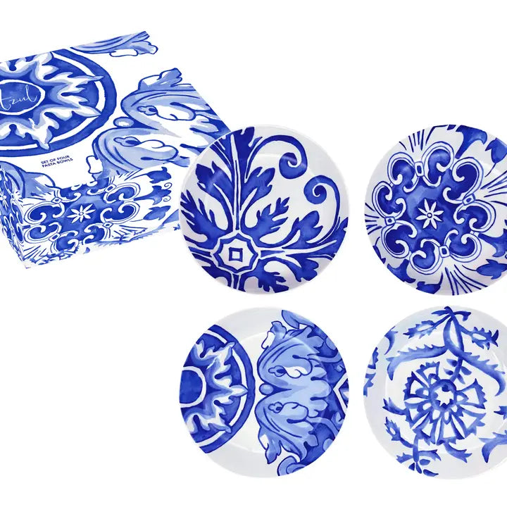  Azul Blue and White Dipping Bowls from Rosanna Designs. These elegant dipping bowls, 