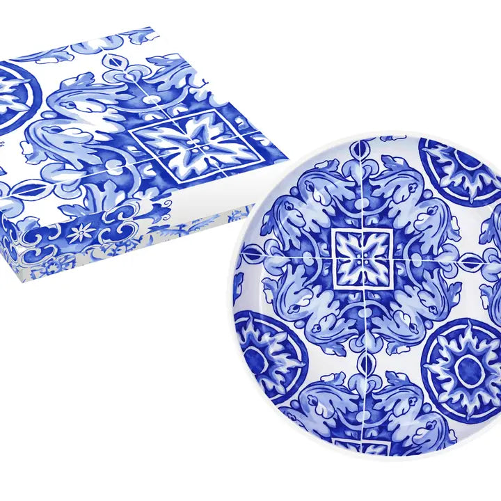 Azul Blue and White Serving Bowl
