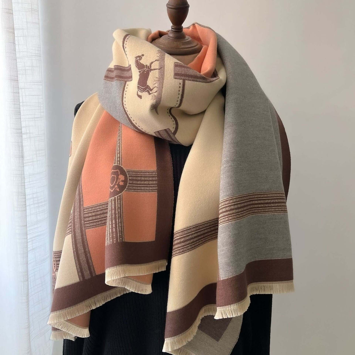 Luxury Cashmere Reversible Shawl