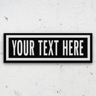 New! Personalized One Way Wall Hanging | Clean & Distressed Metal Look