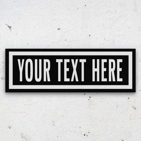 Personalized One Way Wall Hanging | Clean & Distressed Metal Look