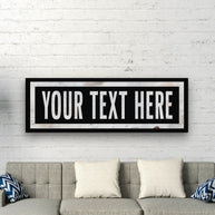 New! Personalized One Way Wall Hanging | Clean & Distressed Metal Look