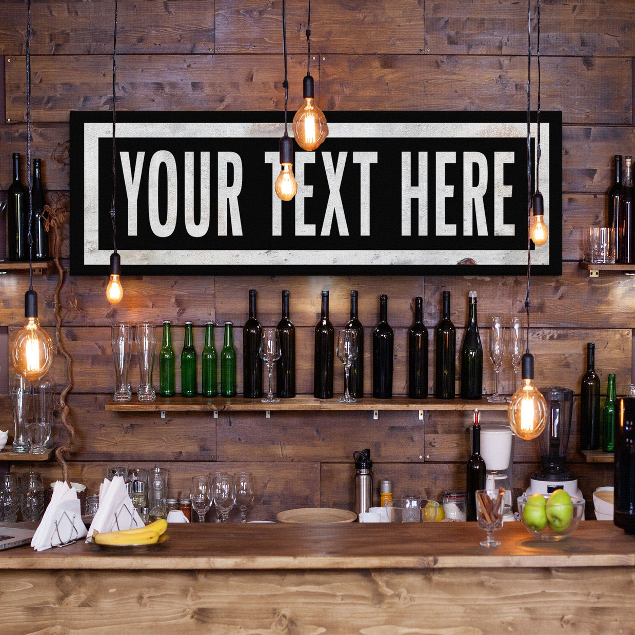 New! Personalized One Way Wall Hanging | Clean & Distressed Metal Look