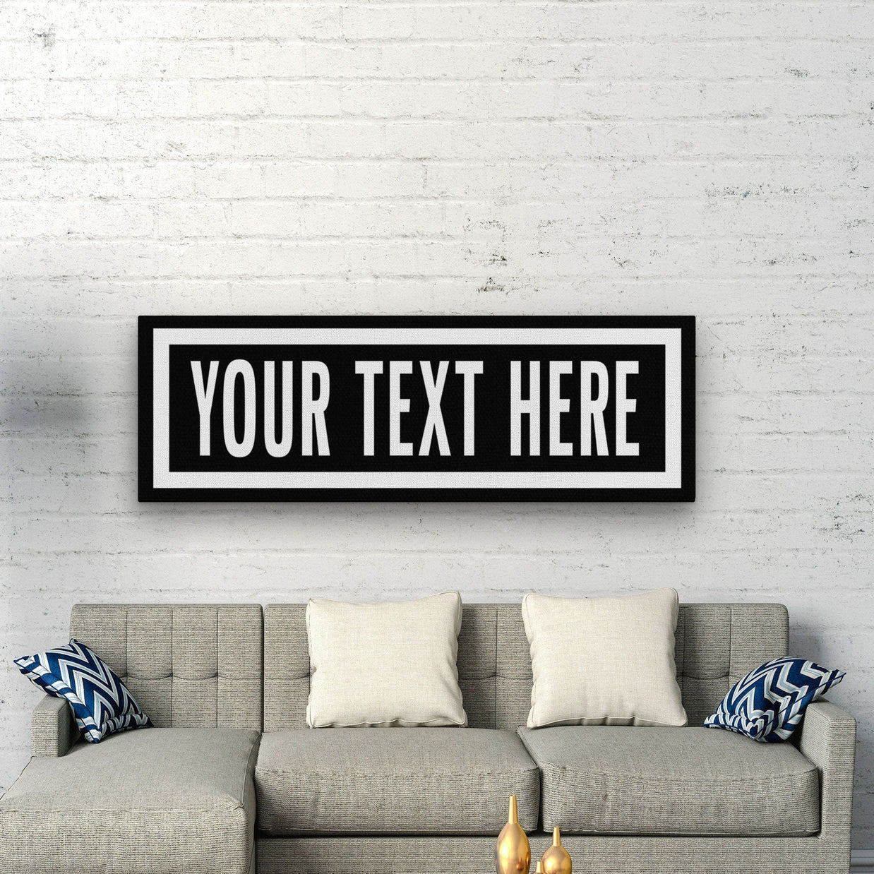 New! Personalized One Way Wall Hanging | Clean & Distressed Metal Look