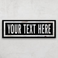 New! Personalized One Way Wall Hanging | Clean & Distressed Metal Look