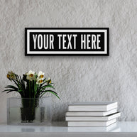 New! Personalized One Way Wall Hanging | Clean & Distressed Metal Look