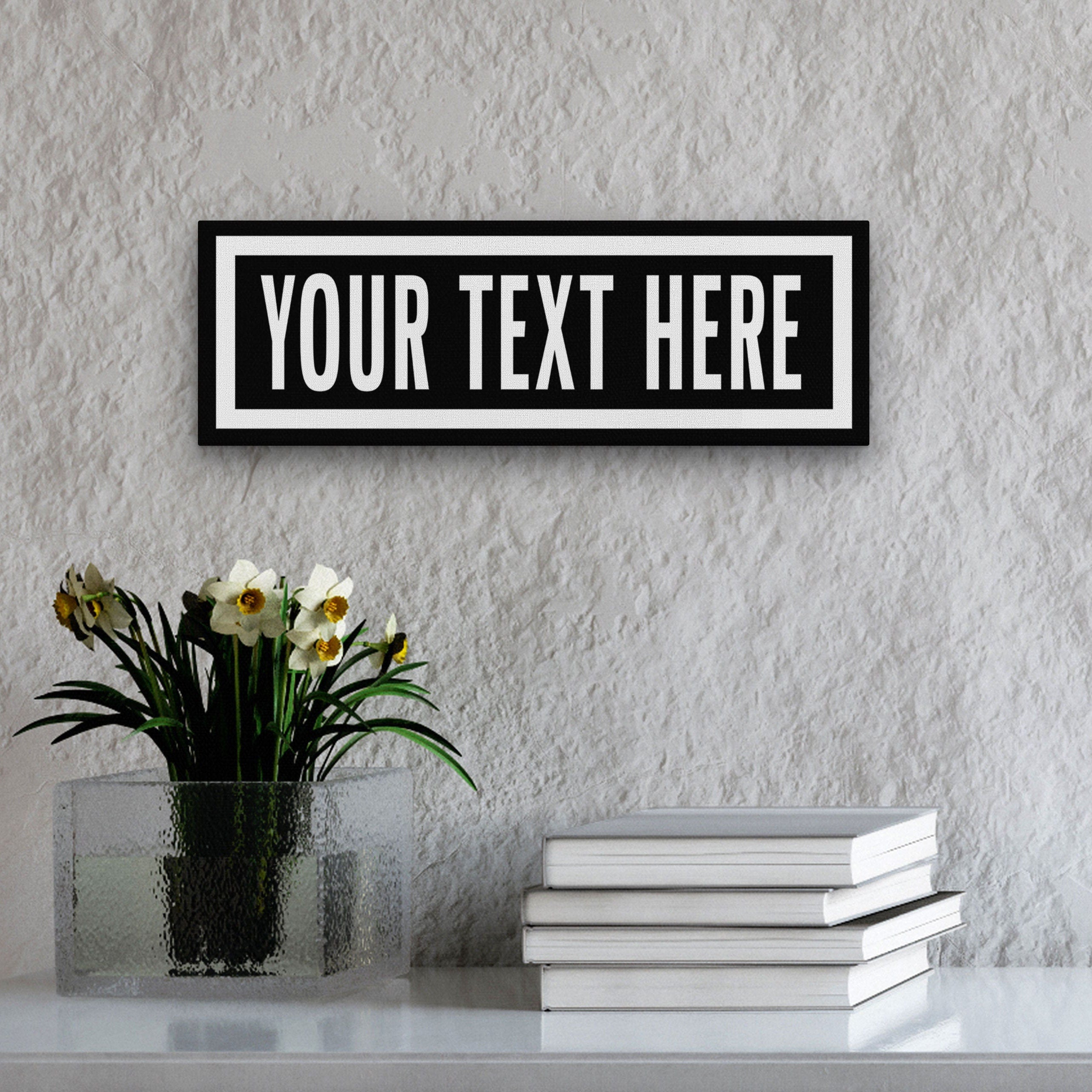 New! Personalized One Way Wall Hanging | Clean & Distressed Metal Look