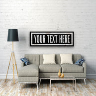 New! Personalized One Way Wall Hanging | Clean & Distressed Metal Look
