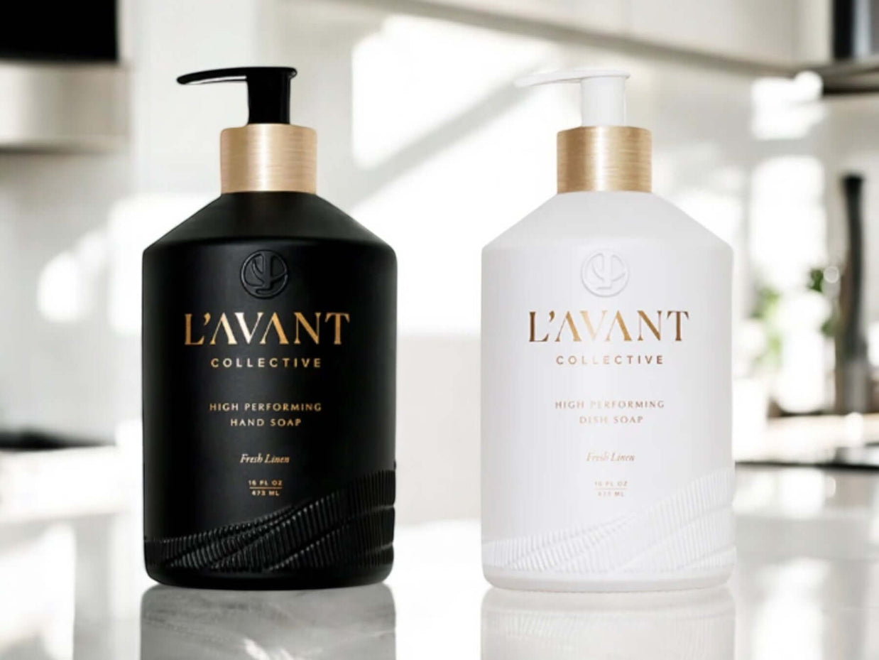 L'AVANT Collective High Performing Dish Soap black and white