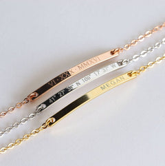 Engraved bracelets- PERSONALIZED