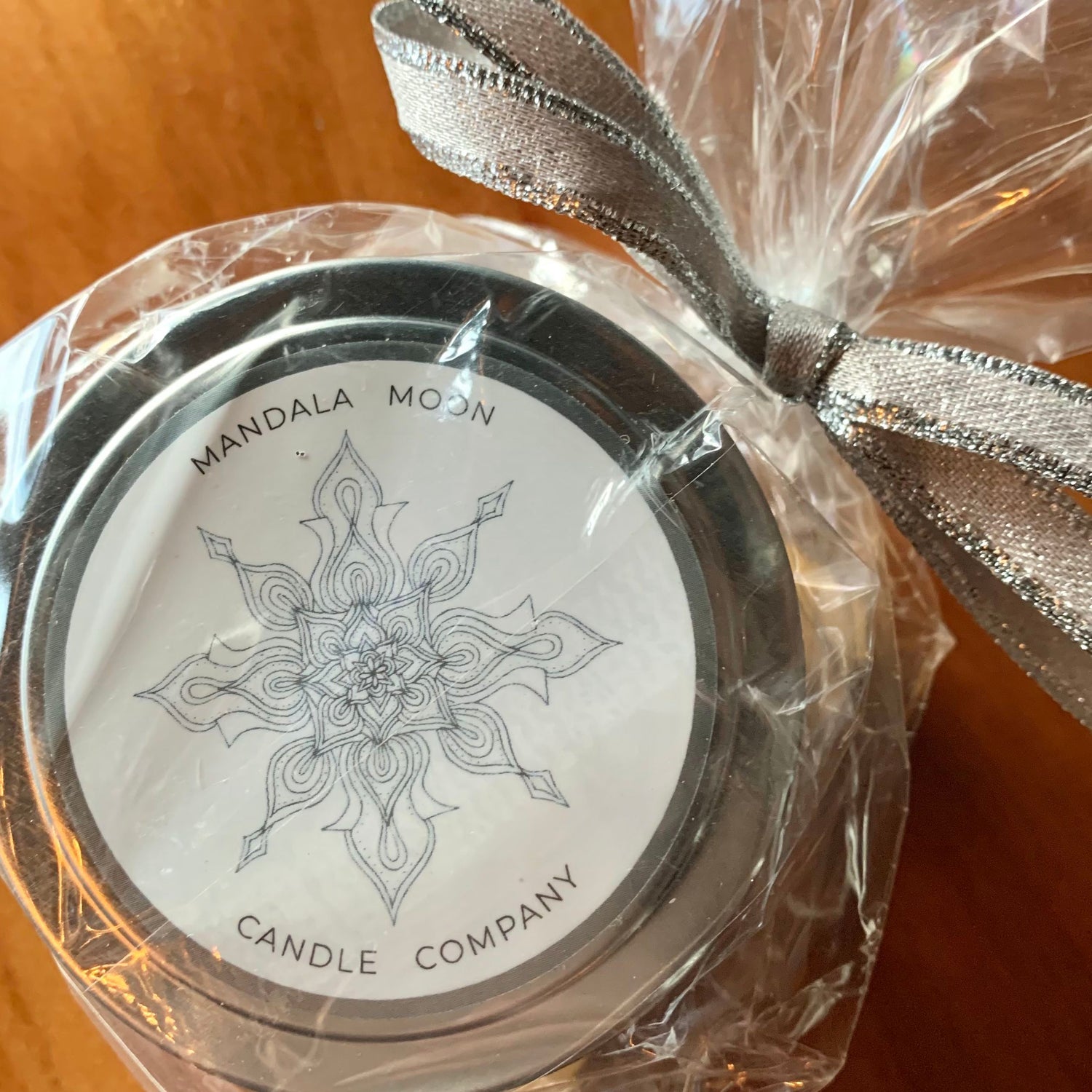 Glisten Silver Hand-poured Soy Candle- One (1)Single Candle Gift Wrapped