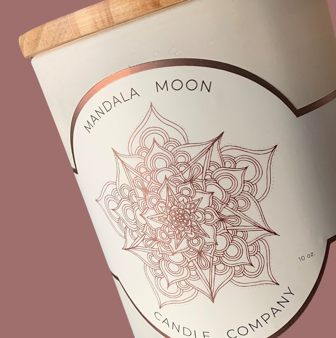 Afterglow Mandala Moon Candle 