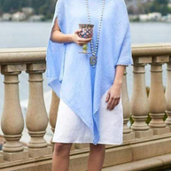 European Styled Linen Poncho- Best Selling 