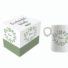 Enchanted Woods Holiday Peace Wreath Mug In Gift Box